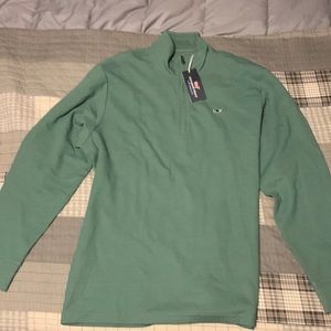 Vineyard vines green sweater.